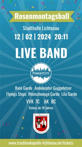 Tickets für Rosenmontagsball Lichtenau 2024 am 12.02.2024 - Karten kaufen
